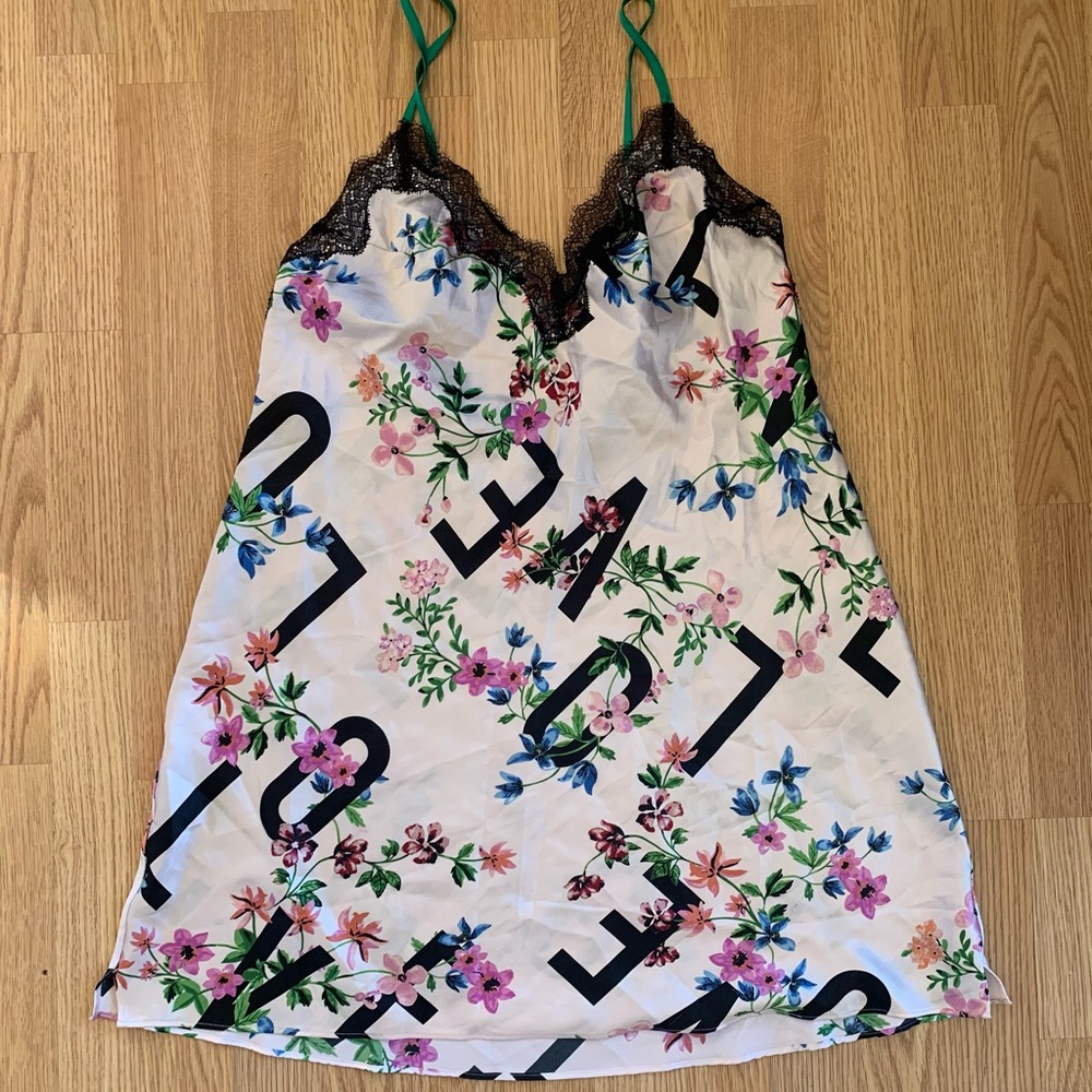 Silk and lace cami night gown slip victoria secret